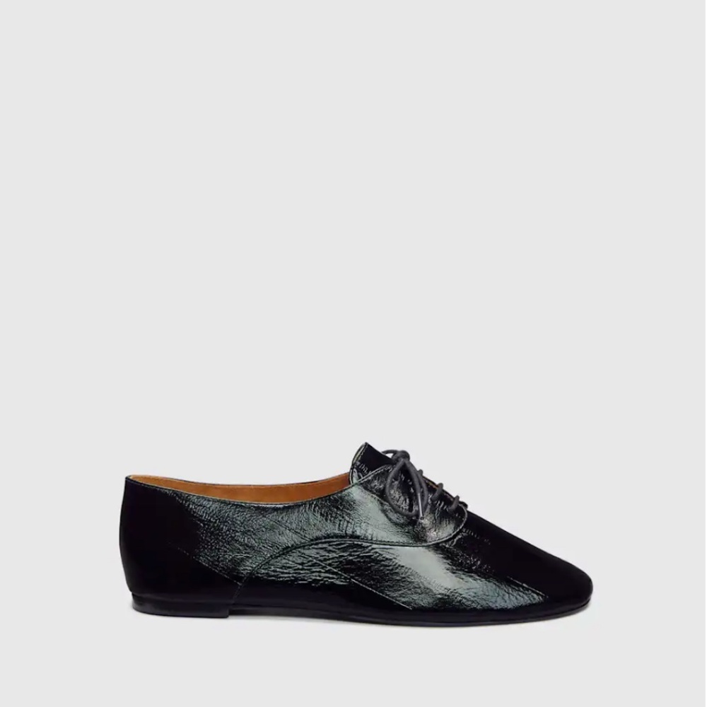 Reformation Patent Leather Buffy Oxford Flat - Picture 6 of 8